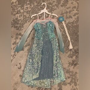 DISNEY FROZEN ELSA costume dress up cosplay kids